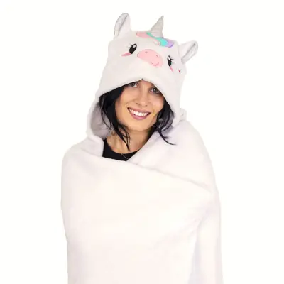 Filt med Luva Unicorn