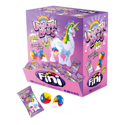 Karameller Unicorn Balls Storpack - 200-pack