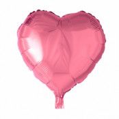 Folieballong, hjärta rosa 45 cm