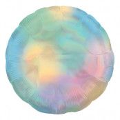 Folieballong Holografisk Regnbåge Pastell