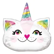 Folieballong Mini Katt Unicorn