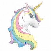 Folieballong, sagolik unicorn 99 cm