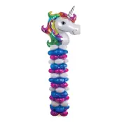 Folieballong Unicorn Pelare Kit