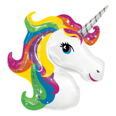 Folieballong Unicorn Rainbow Shape