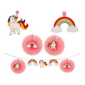 Girlang Enhörning/Regnbåge DIY