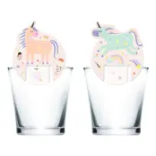 Glasmarkörer Unicorns&Rainbows - 6-pack