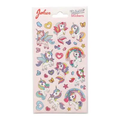 Glitter klistermärken unicorn