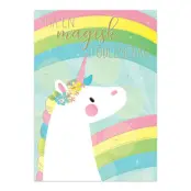 Gratulationskort Unicorn