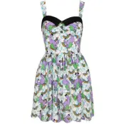 Hell Bunny - Rockabilly Kort klänning - Unicorn Dress - XS XXL - för Dam - vit/lila