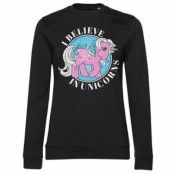 I Believe In Unicorns Girly Sweatshirt, Sweatshirt