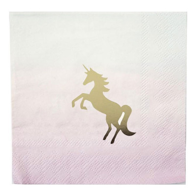 Kaffeservetter We Love Unicorns - 16-pack