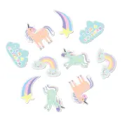 Konfetti Unicorns&Rainbows XL - 45-pack