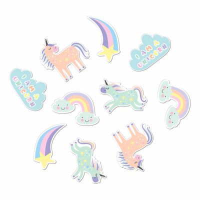 Konfetti Unicorns&Rainbows XL - 45-pack
