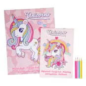 Målarbok Set Unicorns