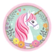 Pappersassietter Unicorn - 8-pack