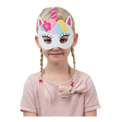 Pappersmasker Enhörning - 6-pack