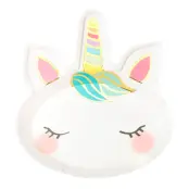 Papperstallrikar Love Unicorns Enhörningshuvud - 8-pack