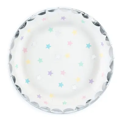Papperstallrikar Unicorn Stars - 6-pack
