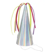 Partyhattar Enhörningshorn Färgskimrande - 8-pack