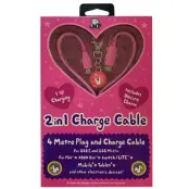 Pink Charge Cable With Unicorn Charm Pink