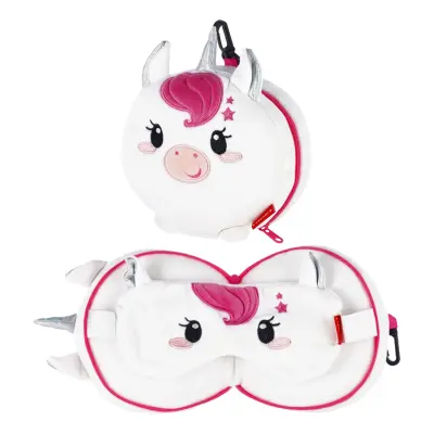 Reskudde med Sovmask Enhörning