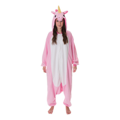 Rosa Enhörning Kigurumi - X-Small