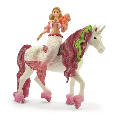 schleich® BAYALA Sjöjungfru Feya på havsenhörning 70593 - Schleich -  Leksaksaffären