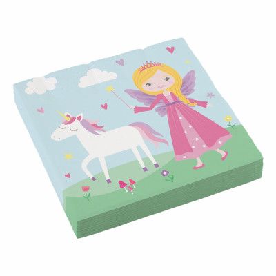 Servetter Medeltid Prinsessa - 20-pack