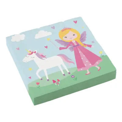 Servetter Medeltid Prinsessa - 20-pack