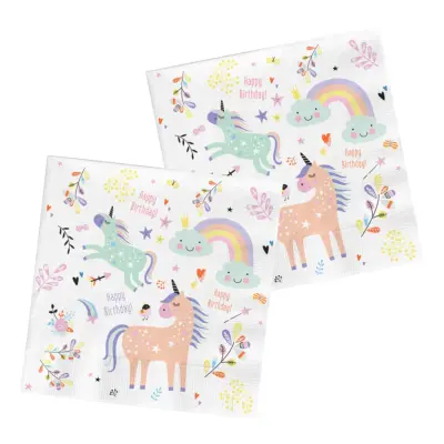 Servetter Unicorns&Rainbows - 20-pack