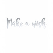 Silverfärgad DIY Make a Wish Banner 60 cm - Magisk Enhörning