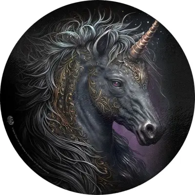 Spiral - Gothic Skärbräda - Celtic Unicorn - för  flerfärgad