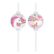 Sugrör Unicorn - 4-pack