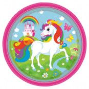 Tallrikar Unicorn Rainbow 8-pack
