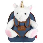 Tiara Unicorn backpack with plush toy 26cm