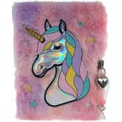 Tinka Plush Diary with Lock Unicorn