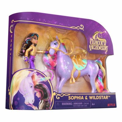 Unicorn Academy Docka och Enhörning Sophia&Wildstar - Unicorn Academy -  Leksaksaffären
