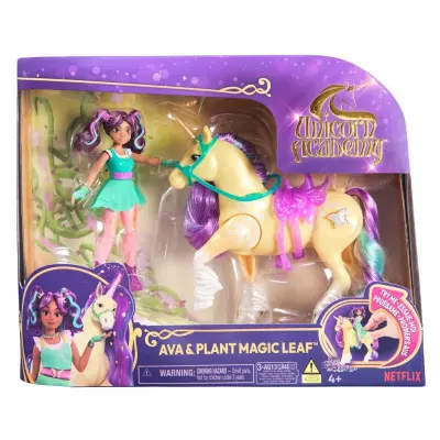 Unicorn Academy - Doll Ava & Plant Magic Leaf