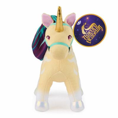 Unicorn Academy Mjukdjur Enhörning Leaf - Unicorn Academy -  Leksaksaffären