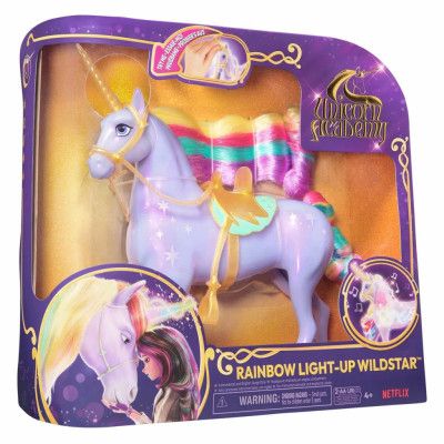 Unicorn Academy Rainbow Light-Up Wildstar 28 cm - Unicorn Academy -  Leksaksaffären