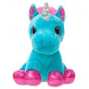 Unicorn turquoise solft plush toy 18cm