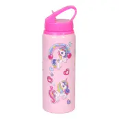 Vattenflaska Unicorn Rosa i Aluminium