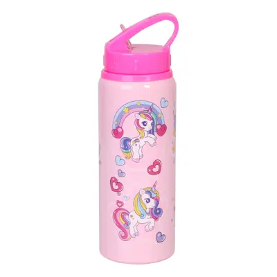 Vattenflaska Unicorn Rosa i Aluminium