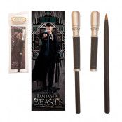 Fantastic Beasts Percival Graves wand pen and bookmark