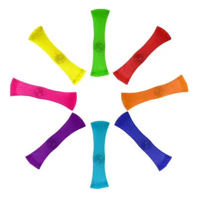 Braided Tube Fidget Toy - Blå