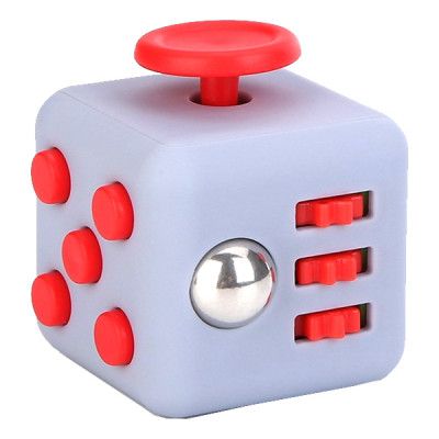 Fidget Cube - Grå/Röd