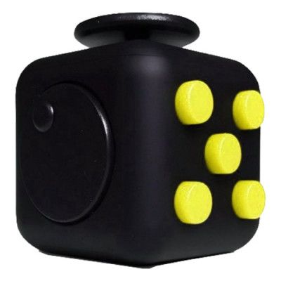 Fidget Cube - Gul/Svart