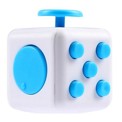 Fidget Cube - Vit/Blå
