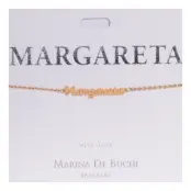 Namnarmband Guld - Margareta