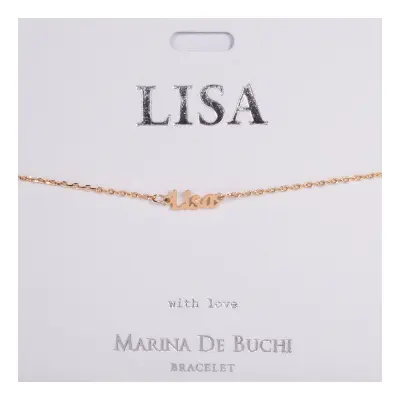 Namnarmband Guld - Lisa